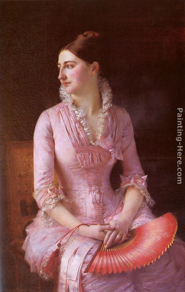 Portrait of Anne-Marie Dagnan painting - Gustave Claude Etienne Courtois Portrait of Anne-Marie Dagnan art painting